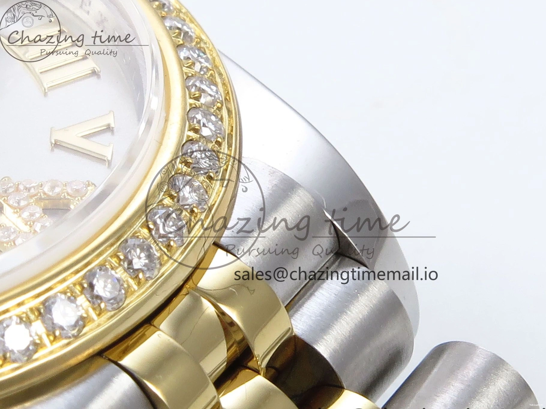 31 Best Jubilee Edition JARF 904L Silver on Bracelet DateJust SS 278383RBR YG Dial Roman Steel Diamonds HZ2236 1:1 1219